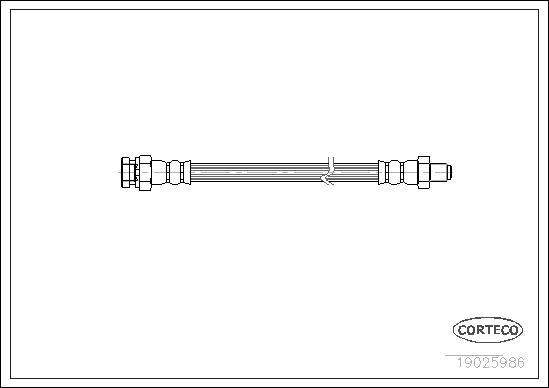 Corteco 19025986 - Bremžu šļūtene www.autospares.lv