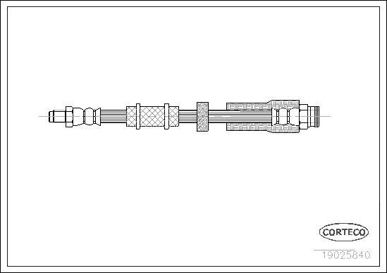 Corteco 19025840 - Bremžu šļūtene www.autospares.lv