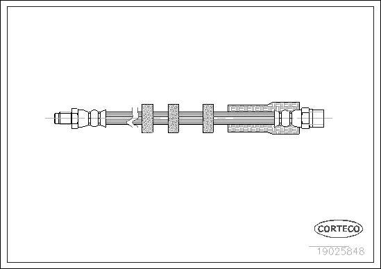 Corteco 19025848 - Тормозной шланг www.autospares.lv