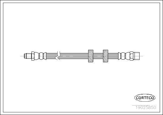 Corteco 19025850 - Тормозной шланг www.autospares.lv