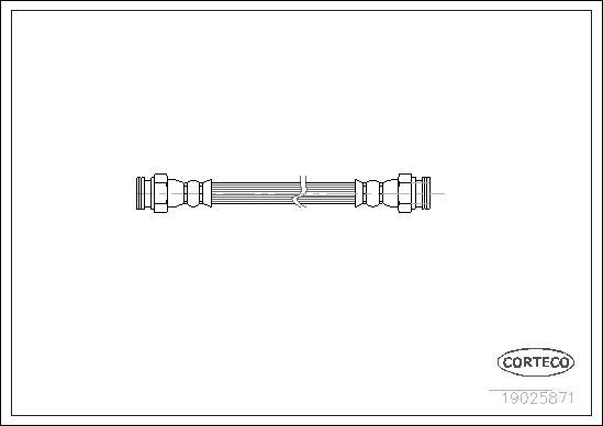 Corteco 19025871 - Bremžu šļūtene www.autospares.lv