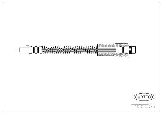 Corteco 19025873 - Bremžu šļūtene www.autospares.lv