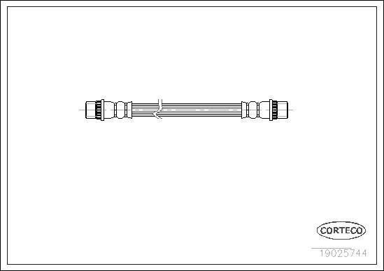 Corteco 19025744 - Bremžu šļūtene www.autospares.lv