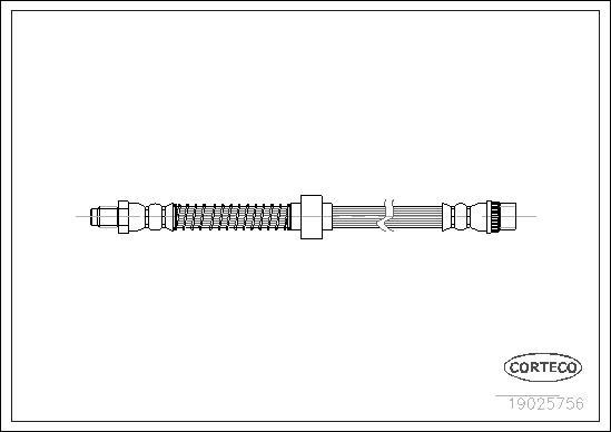 Corteco 19025756 - Bremžu šļūtene www.autospares.lv