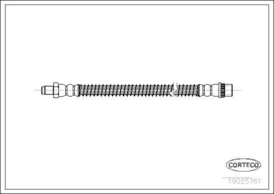 Corteco 19025761 - Bremžu šļūtene www.autospares.lv