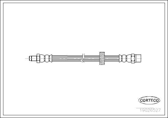 Corteco 19026527 - Bremžu šļūtene www.autospares.lv