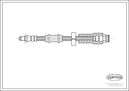 Corteco 19026697 - Bremžu šļūtene www.autospares.lv