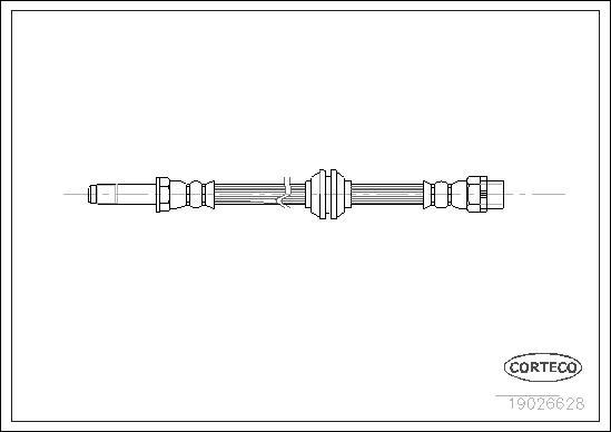 Corteco 19026628 - Bremžu šļūtene www.autospares.lv