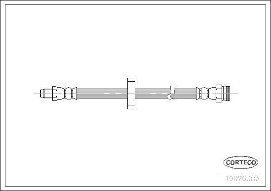 Corteco 19026383 - Bremžu šļūtene www.autospares.lv