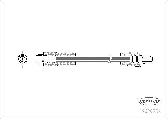 Corteco 19026704 - Bremžu šļūtene autospares.lv