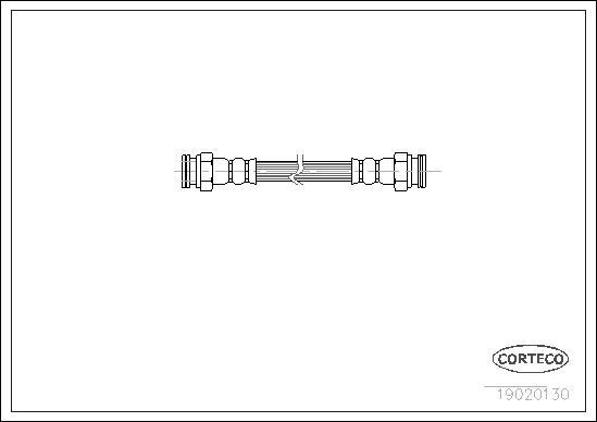 Corteco 19020130 - Bremžu šļūtene www.autospares.lv