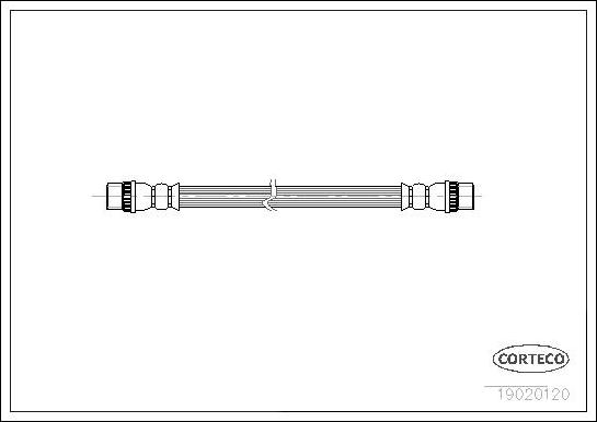 Corteco 19020120 - Bremžu šļūtene www.autospares.lv