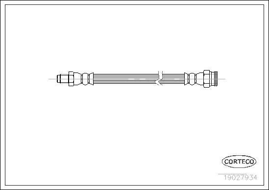 Corteco 19027934 - Bremžu šļūtene www.autospares.lv