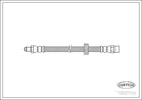 Corteco 19027752 - Bremžu šļūtene www.autospares.lv