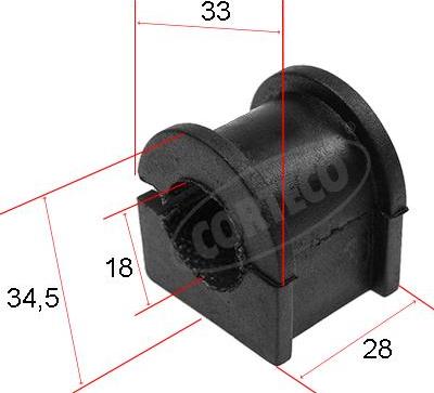 Corteco 80000450 - Bukse, Stabilizators www.autospares.lv