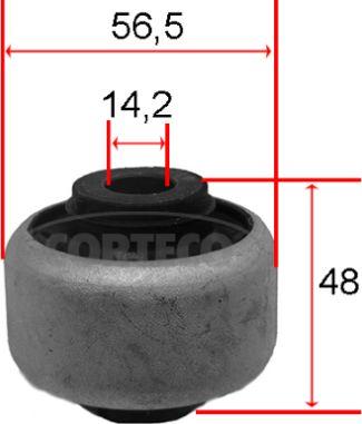 Corteco 80001541 - Piekare, Šķērssvira www.autospares.lv