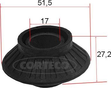 Corteco 80001289 - Сайлентблок, рычаг подвески колеса www.autospares.lv