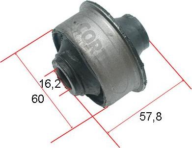 Corteco 21652944 - Сайлентблок, рычаг подвески колеса www.autospares.lv