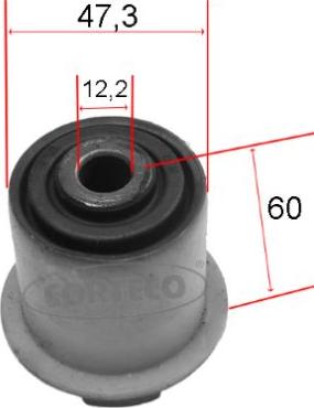 Corteco 21652928 - Bush of Control / Trailing Arm www.autospares.lv