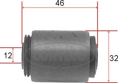 Corteco 21652438 - Сайлентблок, рычаг подвески колеса www.autospares.lv