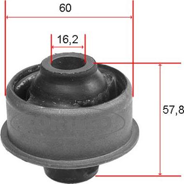 Corteco 21652805 - Bush of Control / Trailing Arm www.autospares.lv