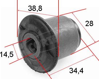 Corteco 21652774 - Сайлентблок, рычаг подвески колеса www.autospares.lv