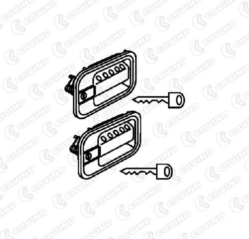 Covind 060156 - Durvju rokturis www.autospares.lv