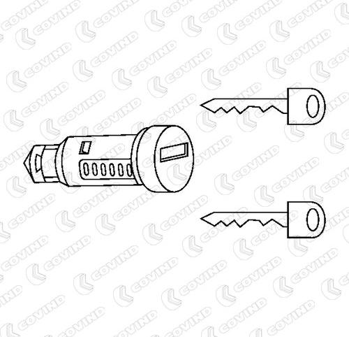 Covind XF0/198 - Slēdzenes cilindrs www.autospares.lv