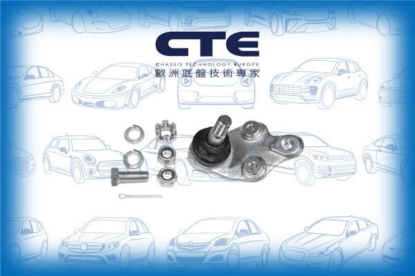 CTE CBJ02007LA - Шаровая опора, несущий / направляющий шарнир www.autospares.lv