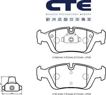 WXQP 240343 - Тормозные колодки, дисковые, комплект www.autospares.lv