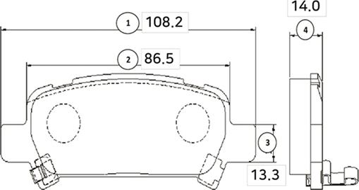 CTR GK0990 - Bremžu uzliku kompl., Disku bremzes autospares.lv