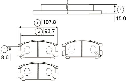 CTR GK0997 - Bremžu uzliku kompl., Disku bremzes www.autospares.lv