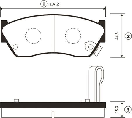 CTR GK0945 - Bremžu uzliku kompl., Disku bremzes www.autospares.lv