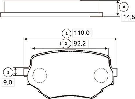 CTR GK0952 - Bremžu uzliku kompl., Disku bremzes www.autospares.lv