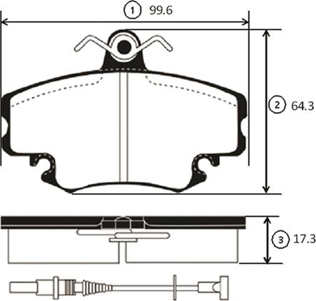 CTR GK0909 - Bremžu uzliku kompl., Disku bremzes www.autospares.lv