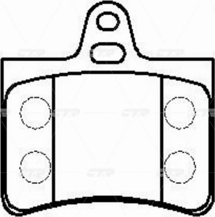 CTR GK0901 - Тормозные колодки, дисковые, комплект www.autospares.lv