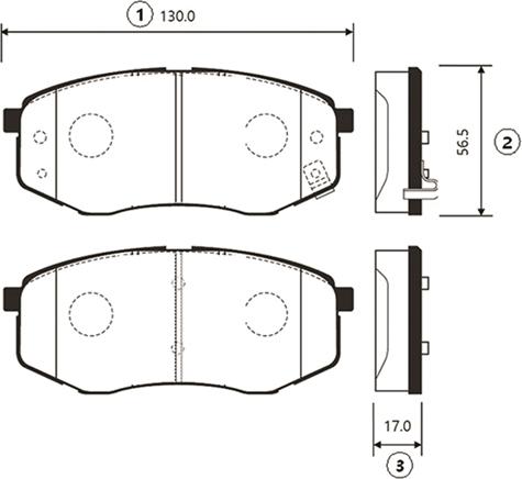 CTR GK0495 - Bremžu uzliku kompl., Disku bremzes www.autospares.lv