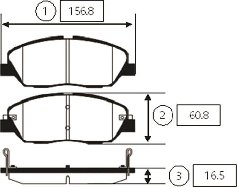 CTR GK0496 - Bremžu uzliku kompl., Disku bremzes www.autospares.lv