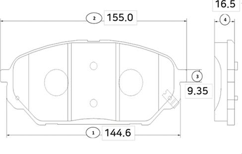 CTR GK0493 - Bremžu uzliku kompl., Disku bremzes www.autospares.lv