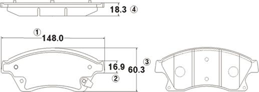 CTR GK0449 - Bremžu uzliku kompl., Disku bremzes www.autospares.lv