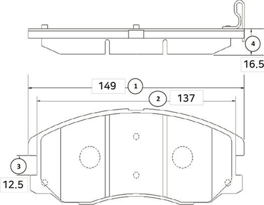 CTR GK0445 - Тормозные колодки, дисковые, комплект www.autospares.lv