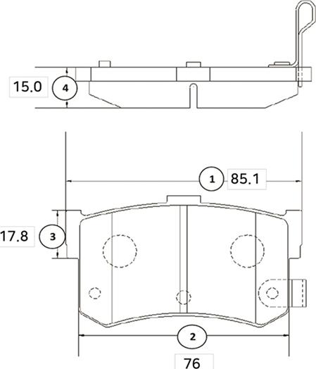 CTR GK0459 - Bremžu uzliku kompl., Disku bremzes www.autospares.lv