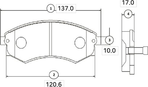 CTR GK0457 - Тормозные колодки, дисковые, комплект www.autospares.lv