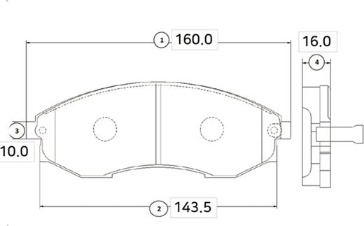 CTR GK0466 - Bremžu uzliku kompl., Disku bremzes www.autospares.lv