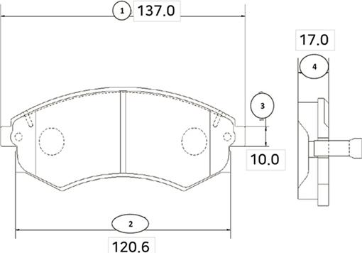 CTR GK0460 - Bremžu uzliku kompl., Disku bremzes www.autospares.lv