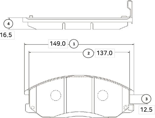 CTR GK0468 - Brake Pad Set, disc brake www.autospares.lv