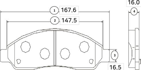 CTR GK0406 - Bremžu uzliku kompl., Disku bremzes www.autospares.lv