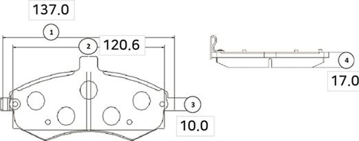 CTR GK0481 - Bremžu uzliku kompl., Disku bremzes www.autospares.lv