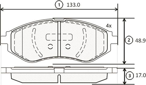 CTR GK0439 - Bremžu uzliku kompl., Disku bremzes www.autospares.lv