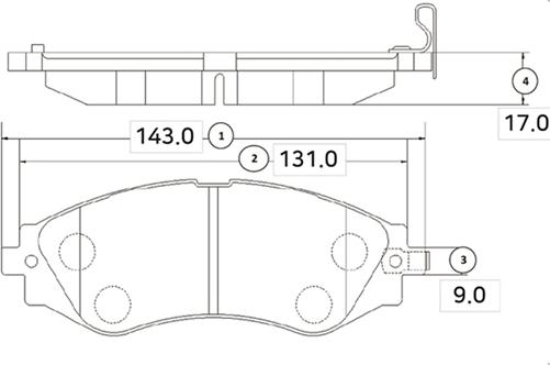 CTR GK0434 - Bremžu uzliku kompl., Disku bremzes www.autospares.lv